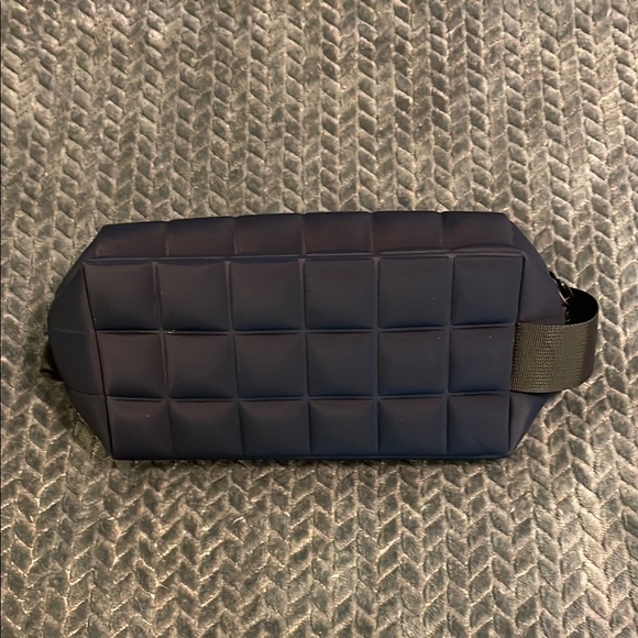 Other - NWOT Navy PlushQuilted Toiletry Bag